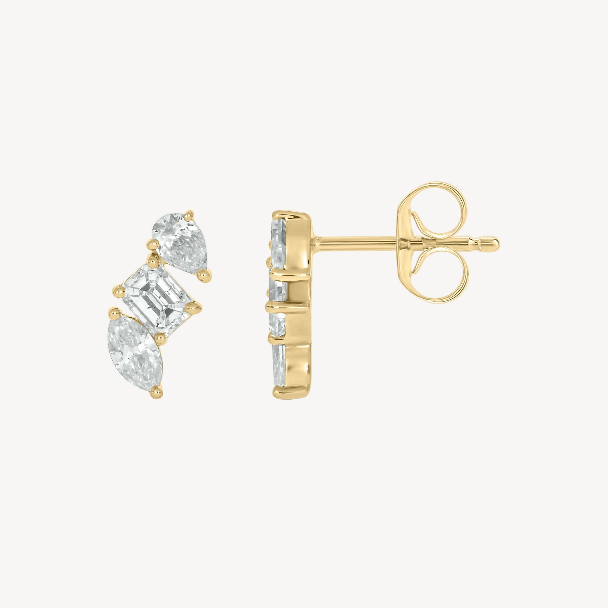 Multi-cut Diamond Studs