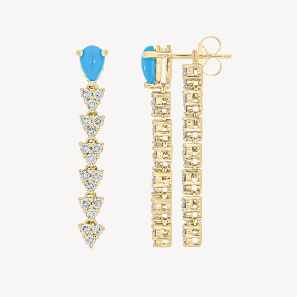 Tide Triad Double Earrings