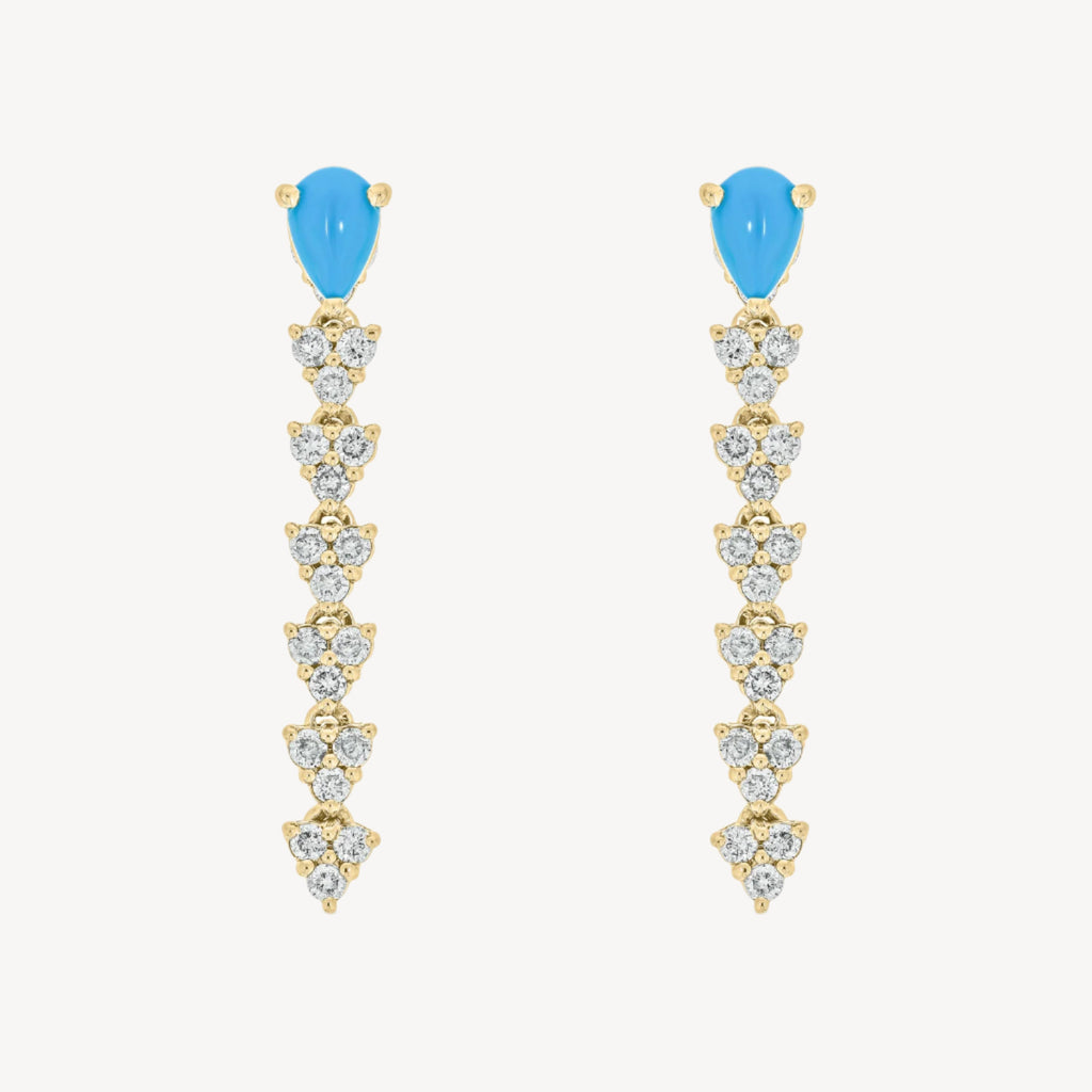 Tide Triad Double Earrings