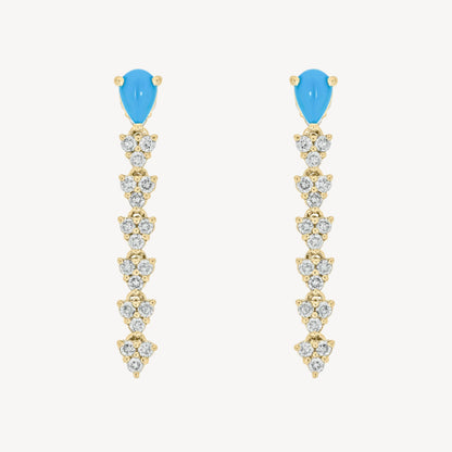 Tide Triad Double Earrings