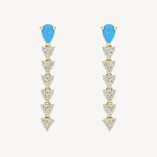 Tide Triad Double Earrings