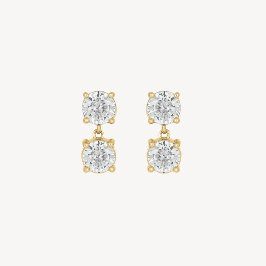 Circle-circle Dangle Studs