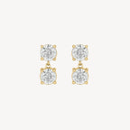 Circle-circle Dangle Studs