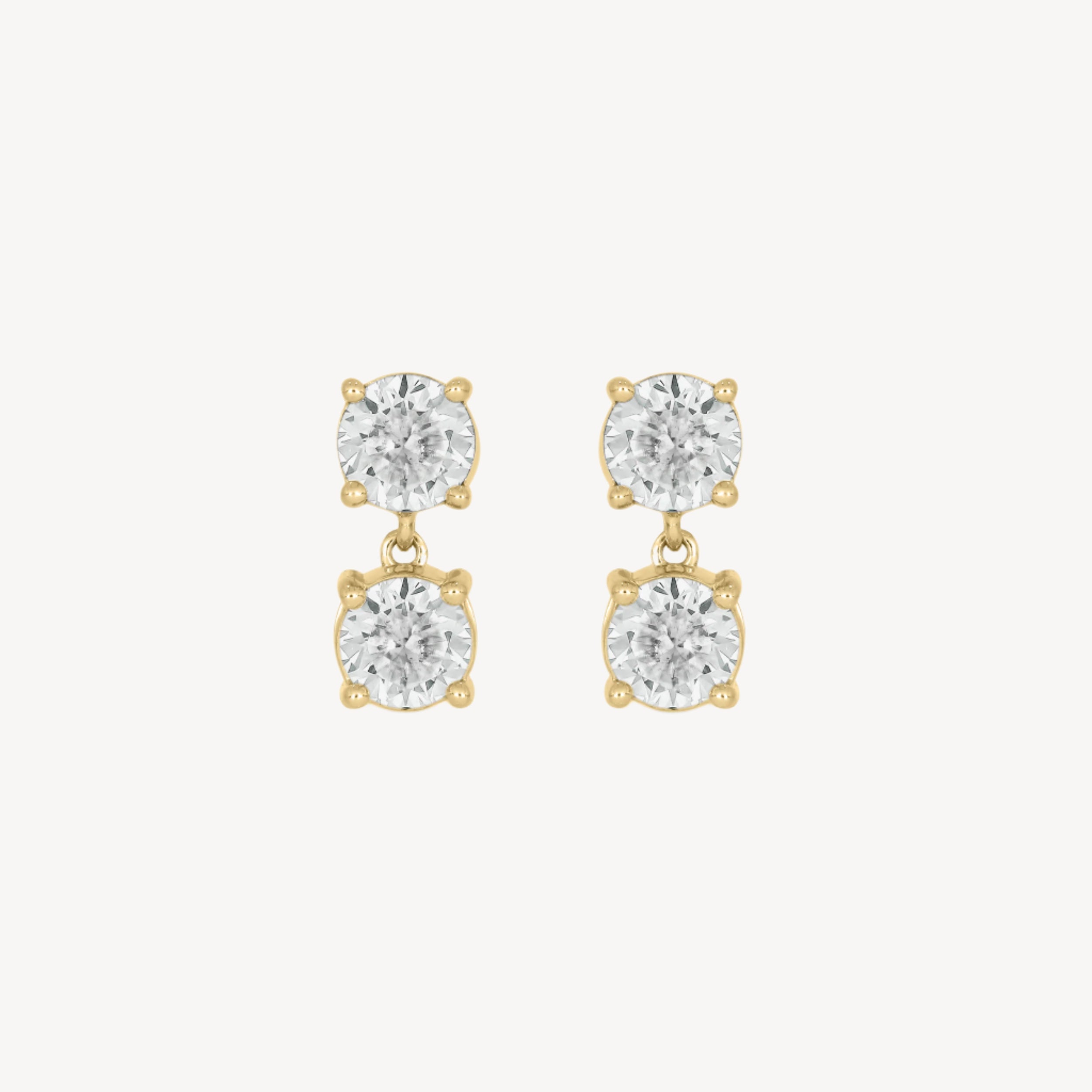 Circle-circle Dangle Studs