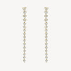 Long Triad Drop Earrings