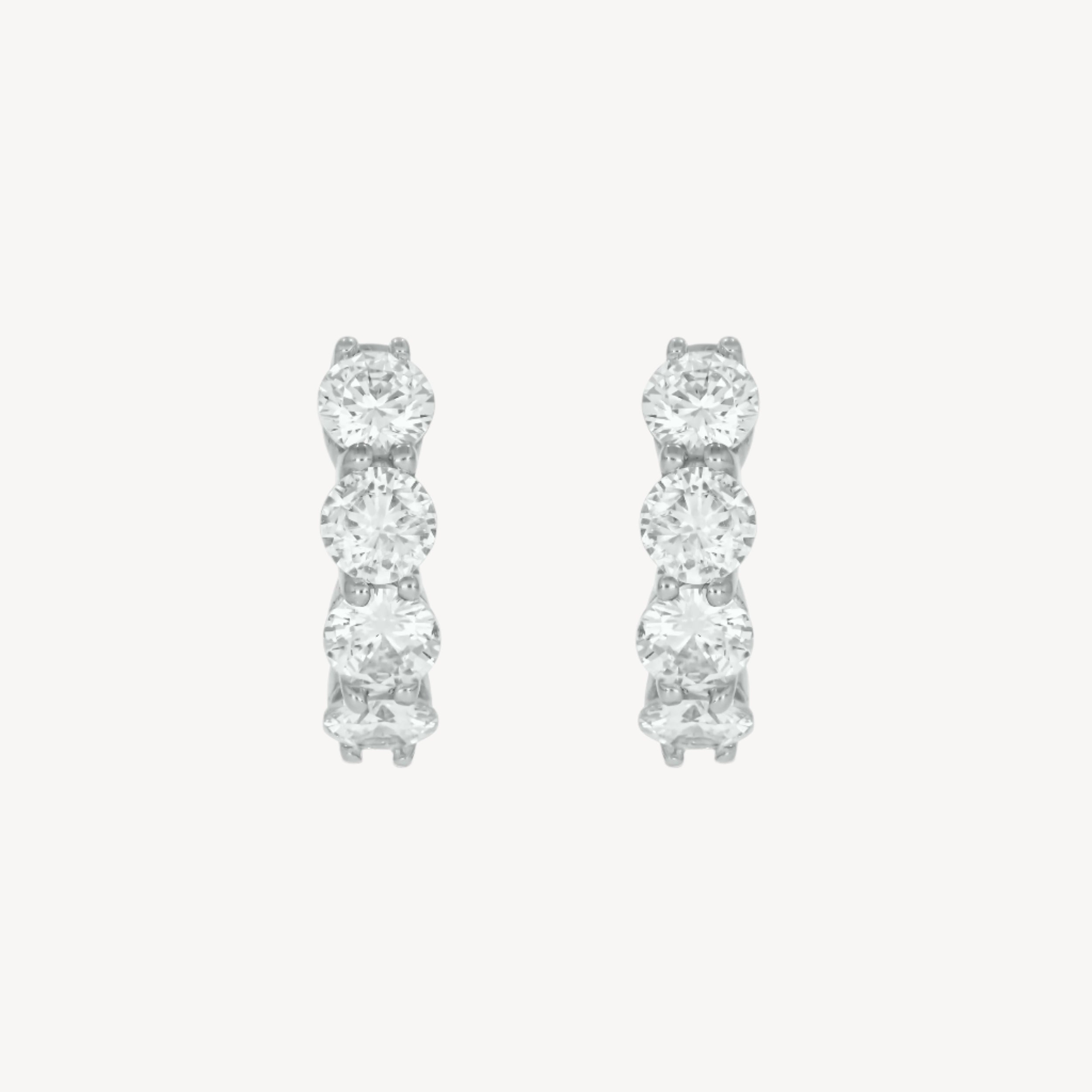 1.99ct Full Diamond Hoops