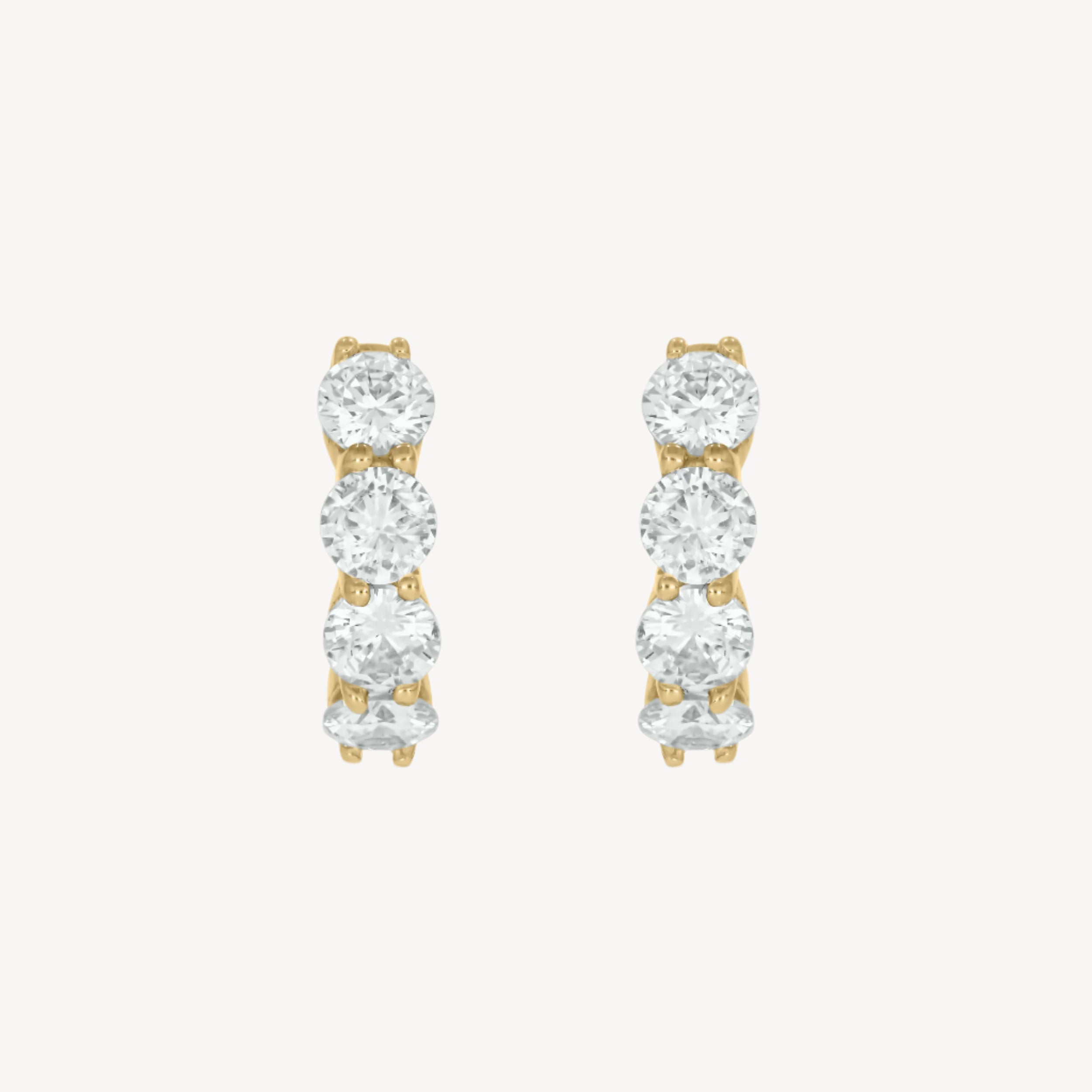 1.99ct Full Diamond Hoops