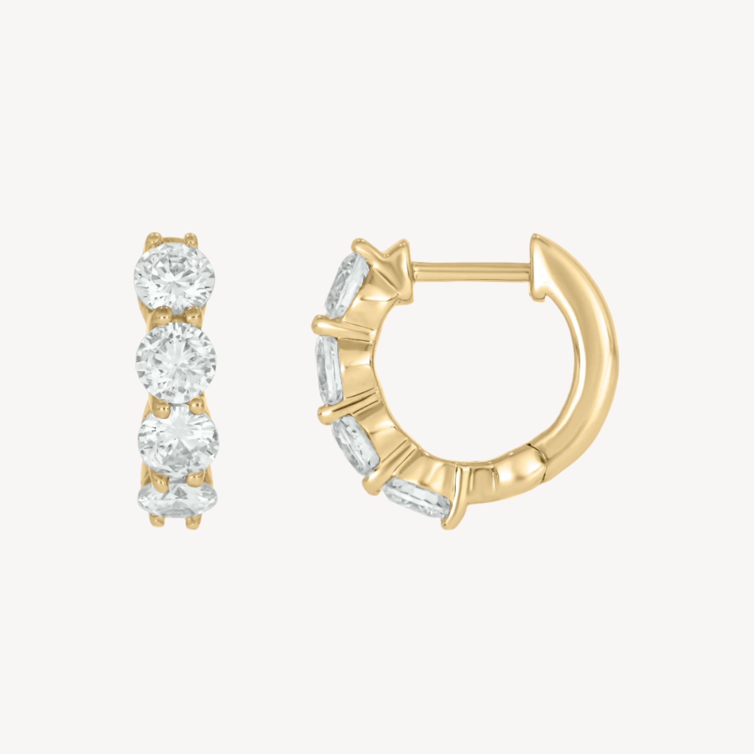 1.99ct Full Diamond Hoops