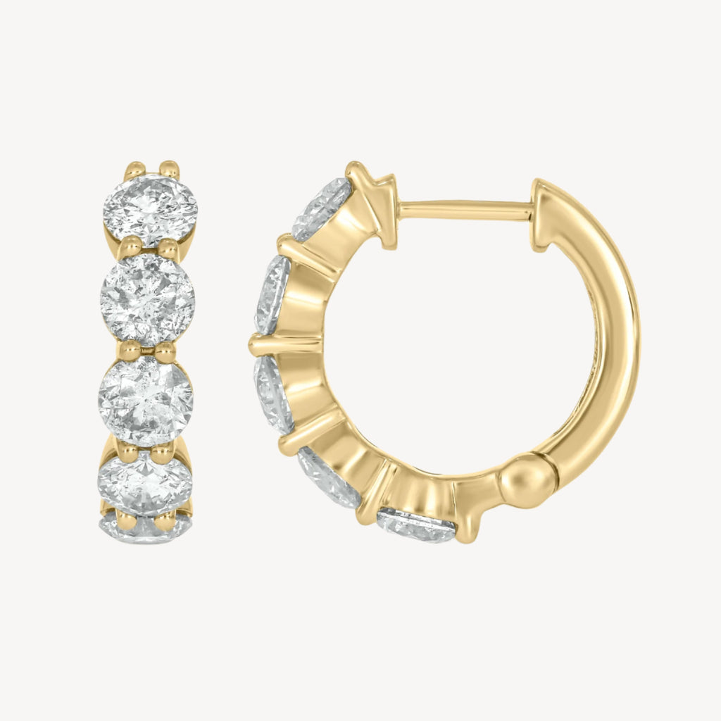 2.56ct Diamond Hoop