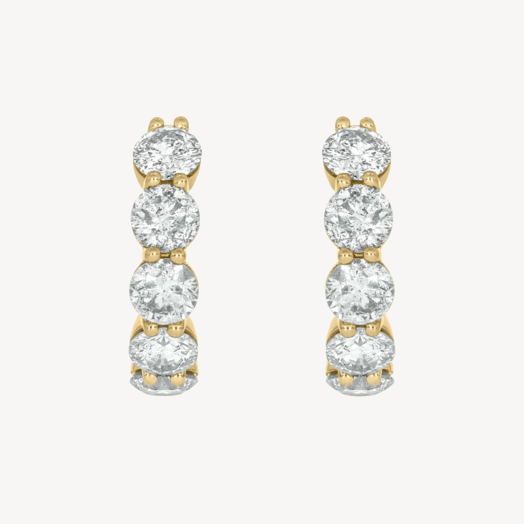 2.56ct Diamond Hoop