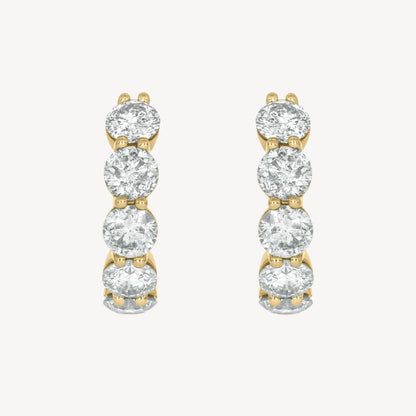 2.56ct Diamond Hoop