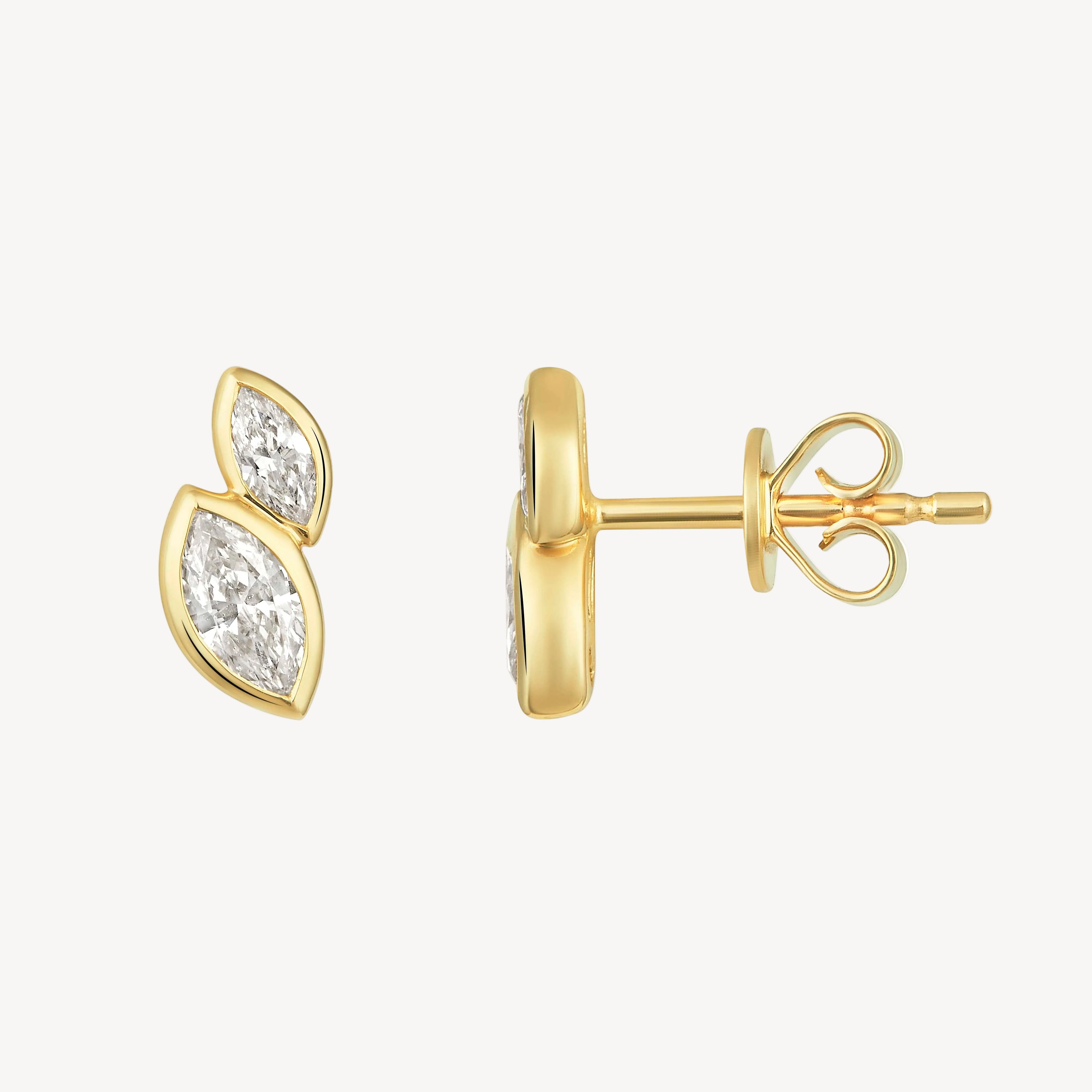 Twin Marquise Studs