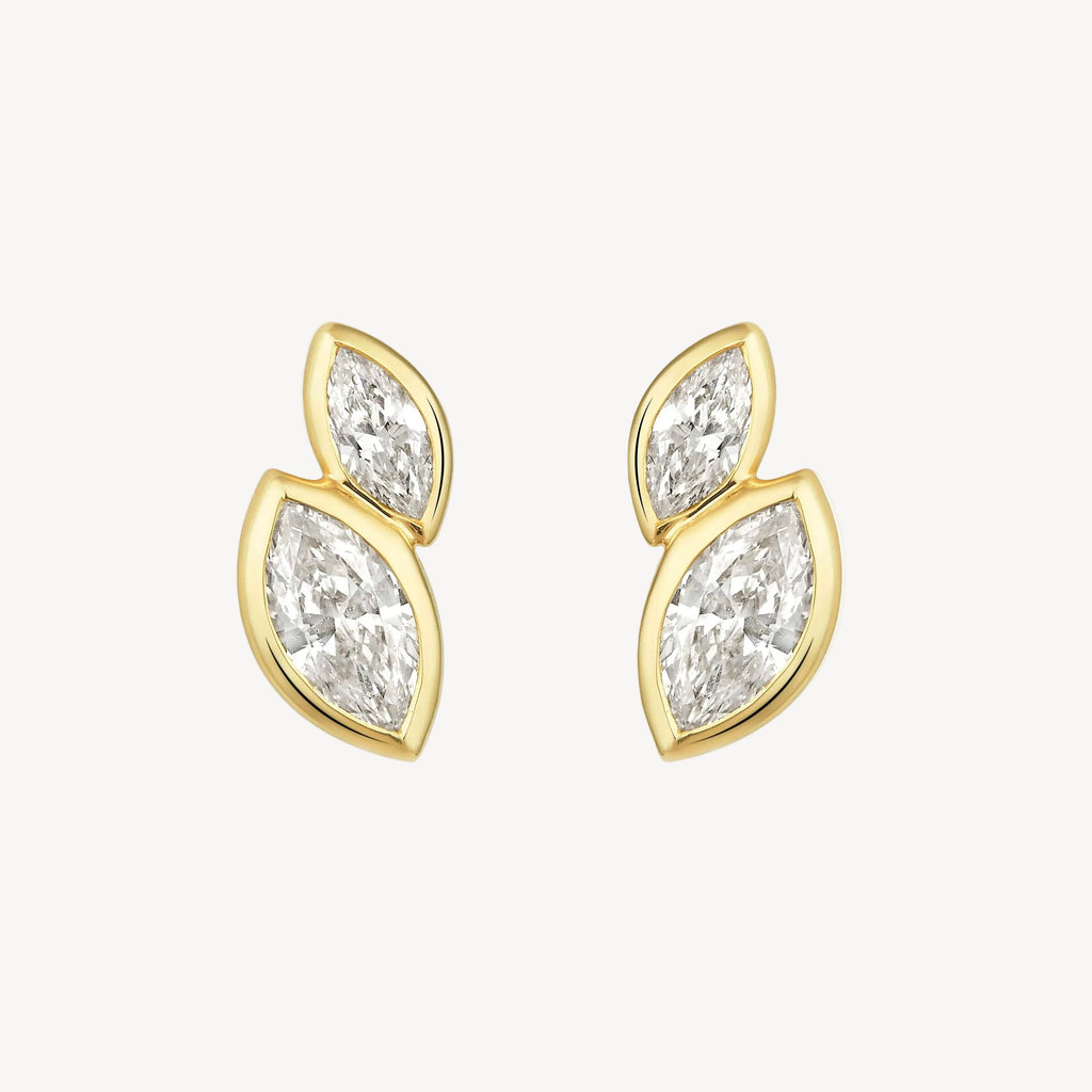 Twin Marquise Studs