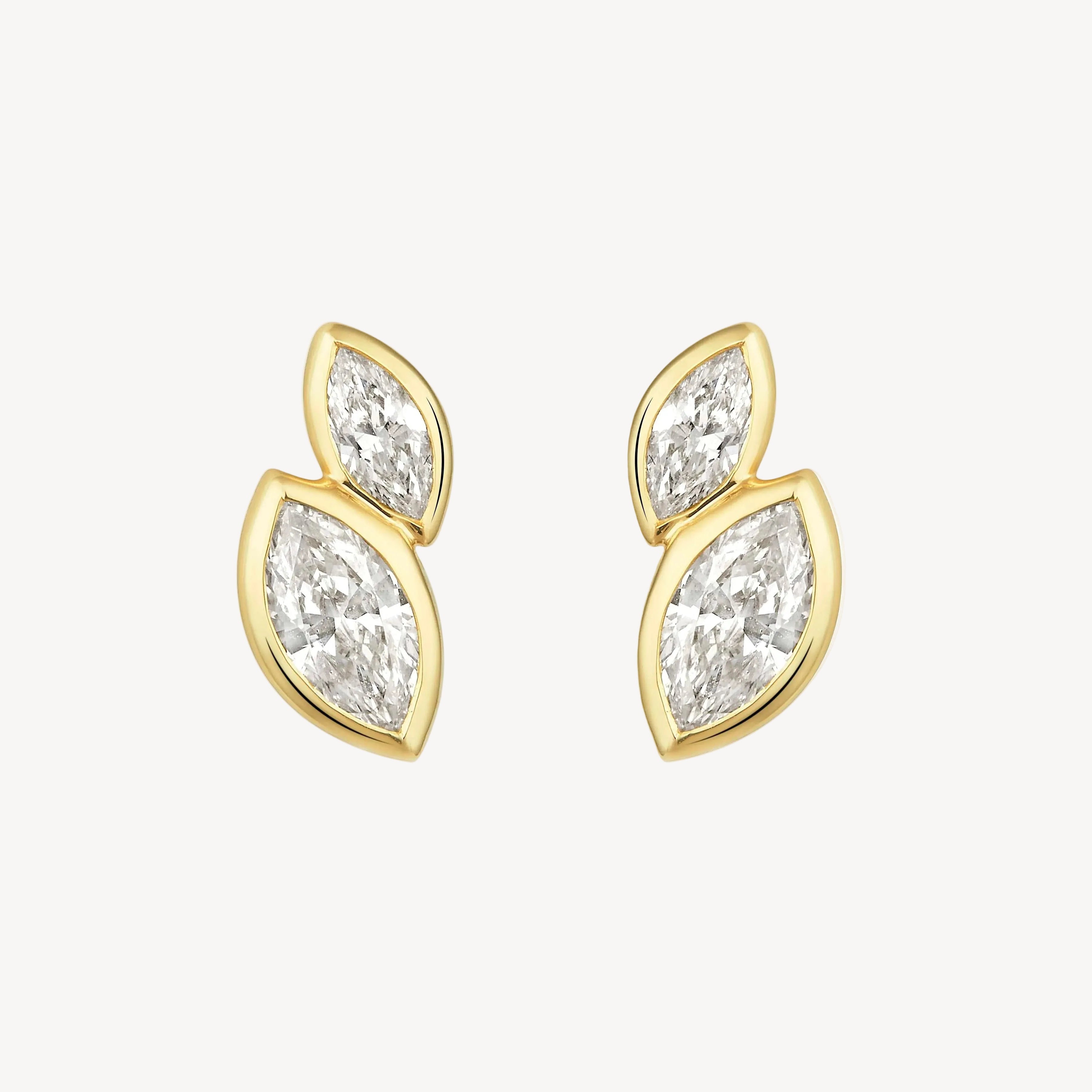 Twin Marquise Studs