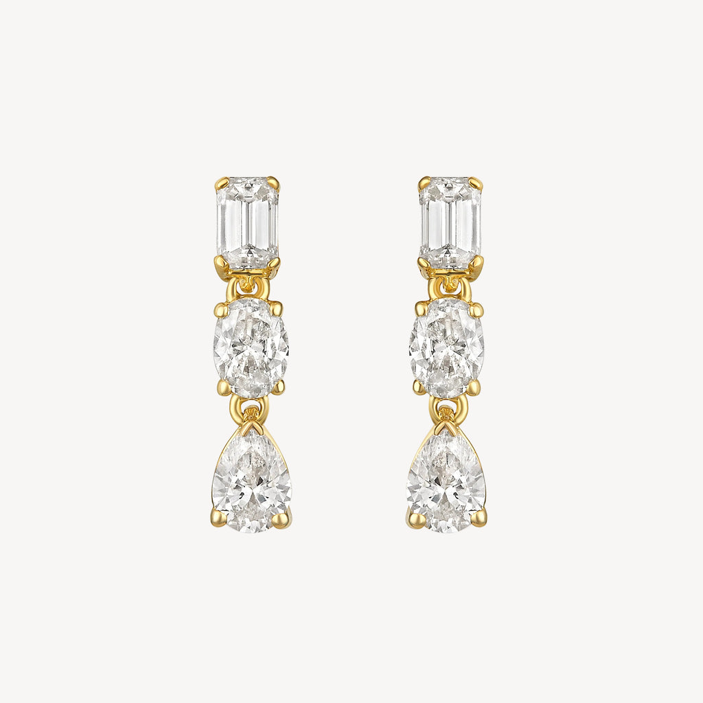 Mini Contour Drop Studs