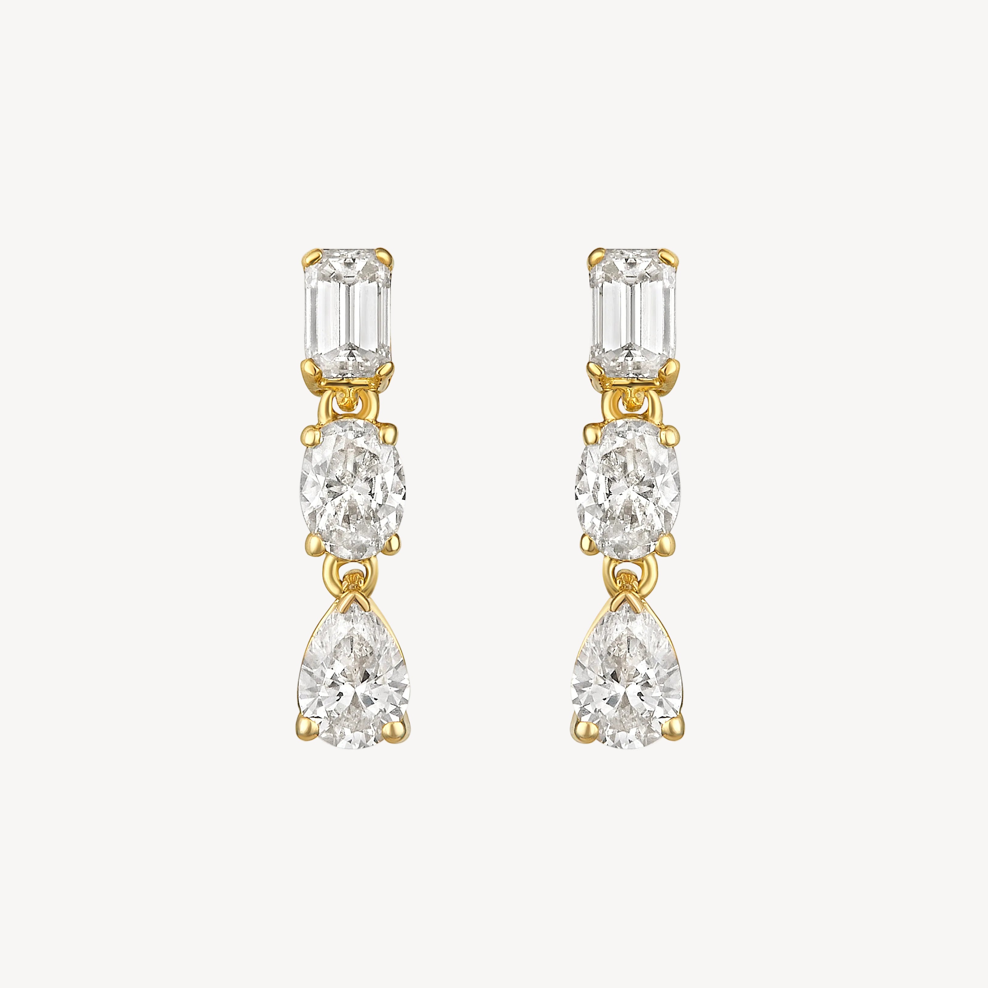 Mini Contour Drop Studs