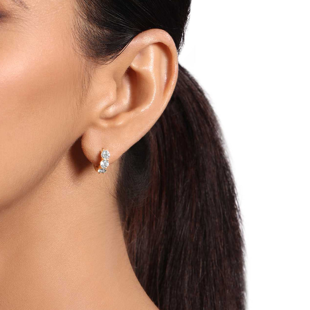 1.16ct Full Diamond Hoops