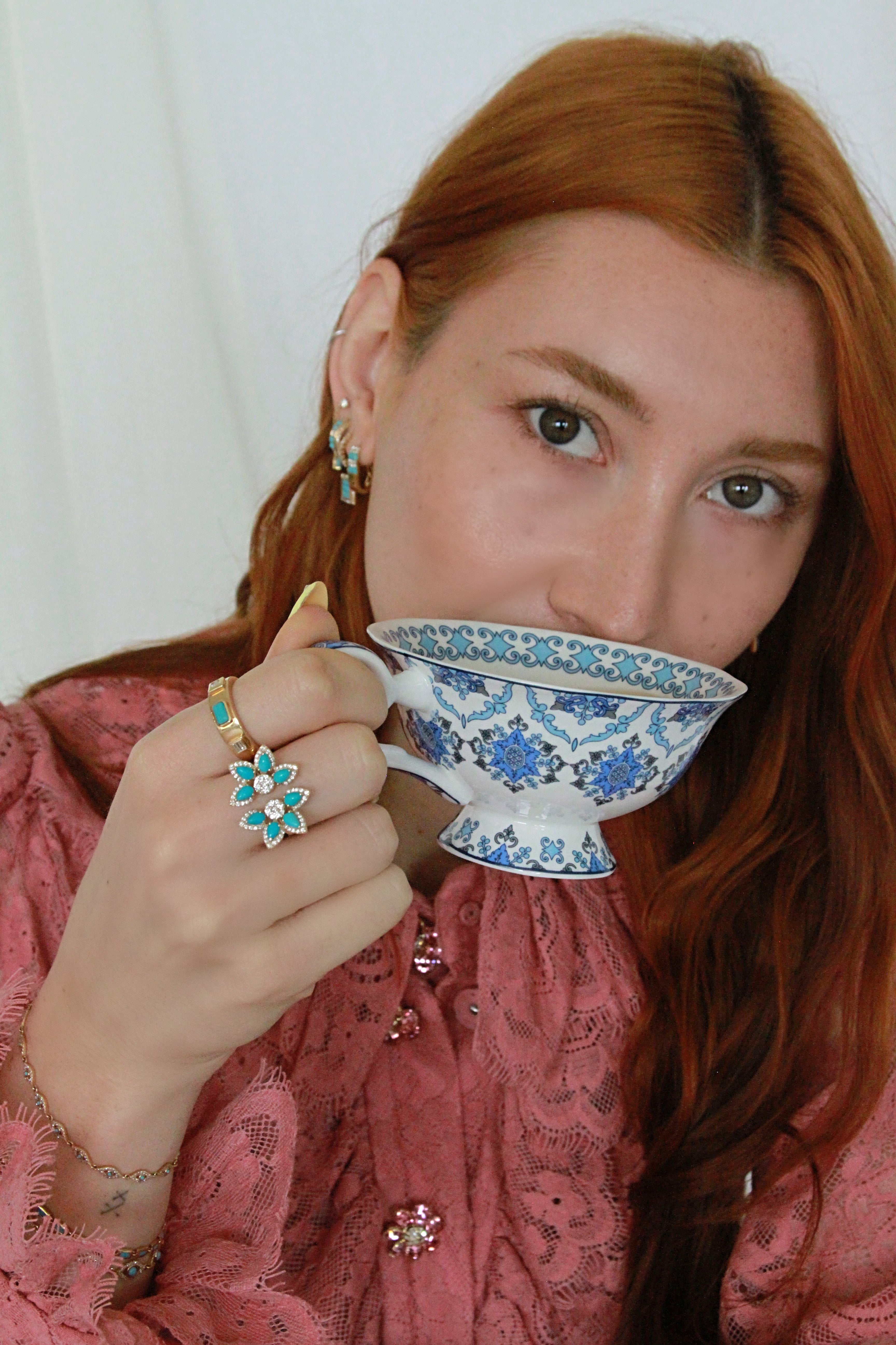 Turquoise Flower Ring