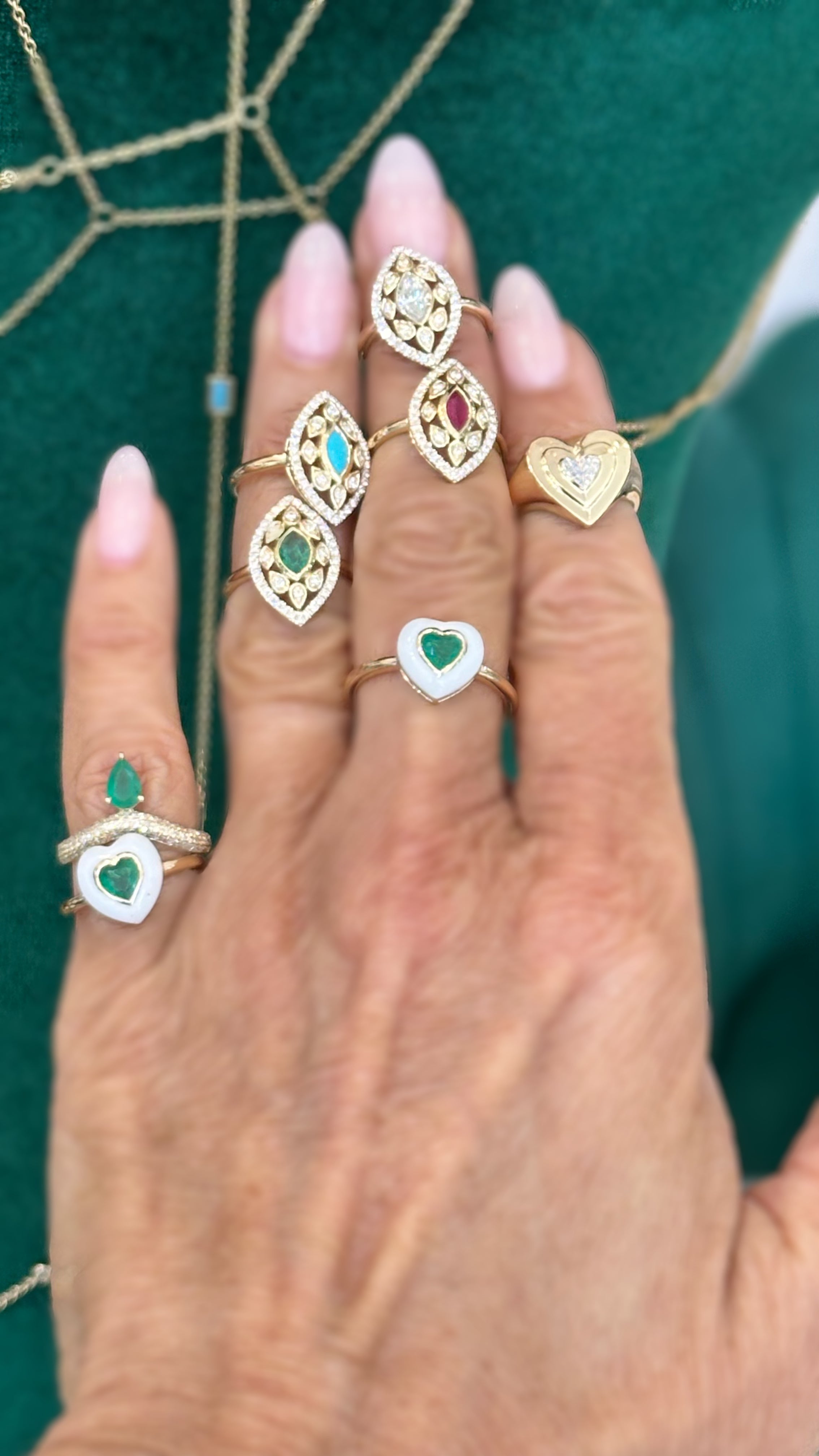 Diamond Velma Pinky Ring