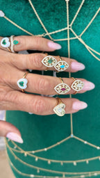 Diamond Velma Pinky Ring