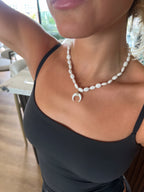 White Jade Beaded Necklace