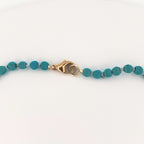 Circle Turquoise Beaded Necklace