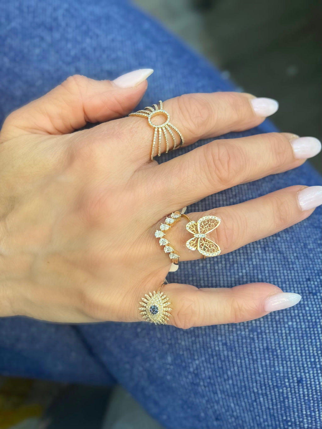 Crystal's Butterfly Ring