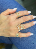 Crystal's Butterfly Ring