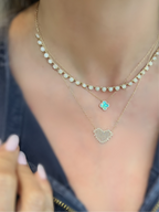 Radio Heart Necklace
