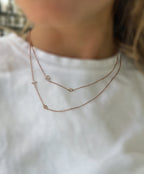 Border Initial Necklace