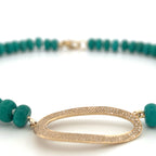 Rondel Turquoise Beaded Necklace