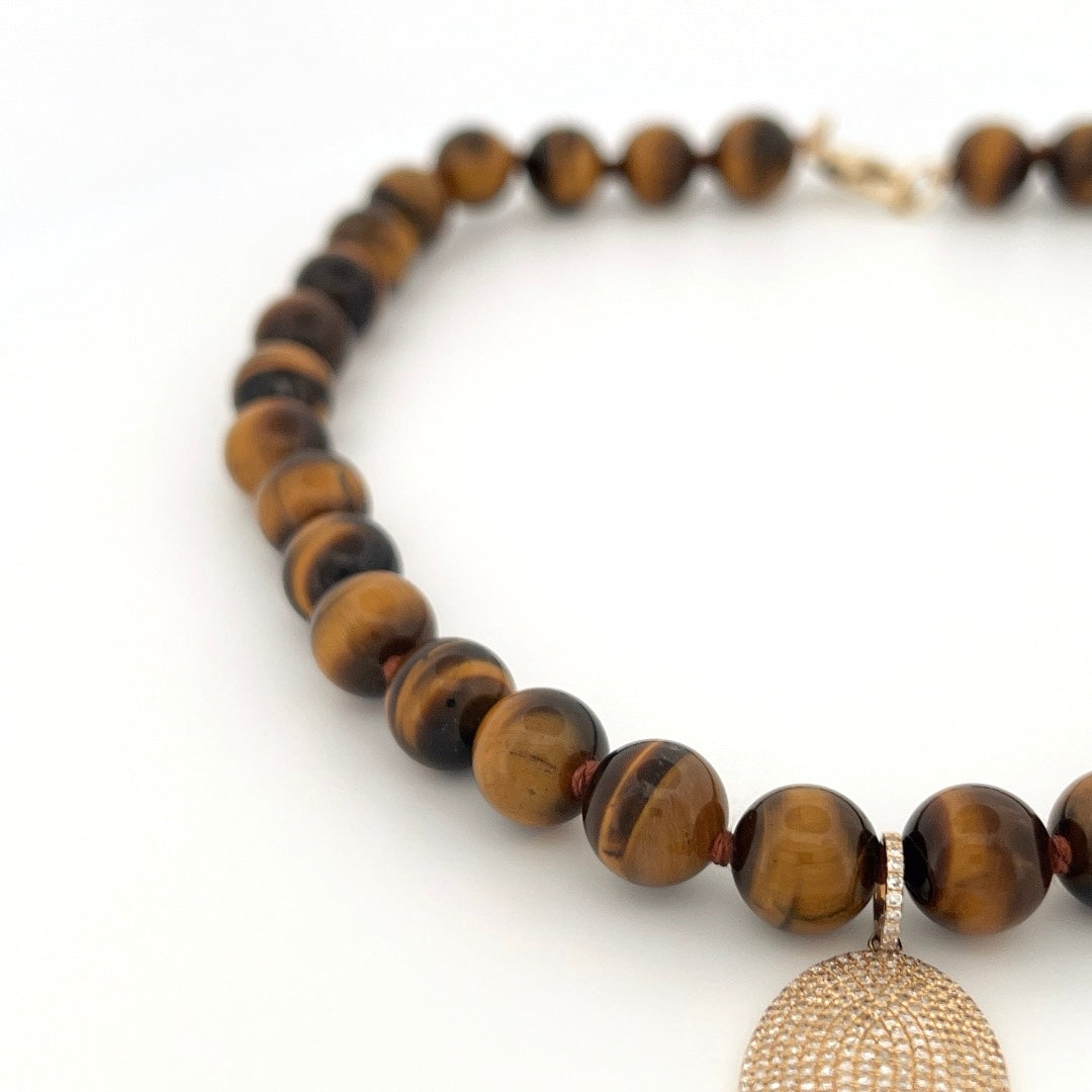 Tiger’s Eye Beaded Necklace
