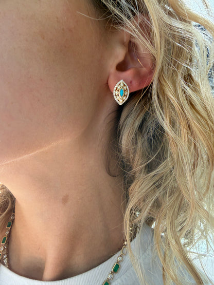 Turquoise Velma Earrings