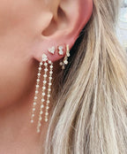 3 Diamond Heart Studs