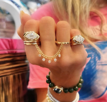 Elya Double Finger Ring