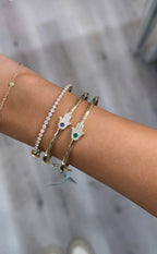Emerald Hamsa Bangle