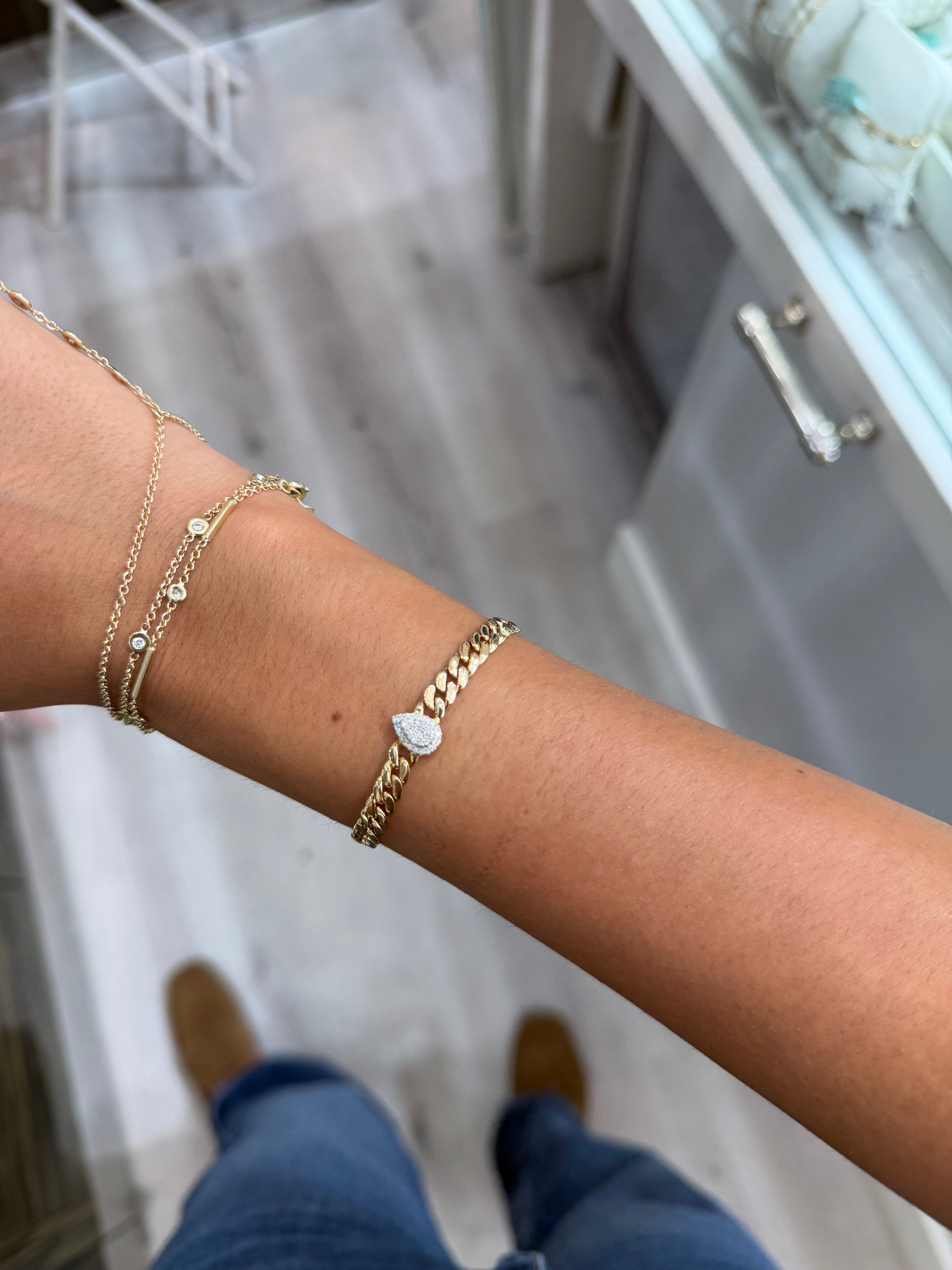 Pear Chain Bracelet