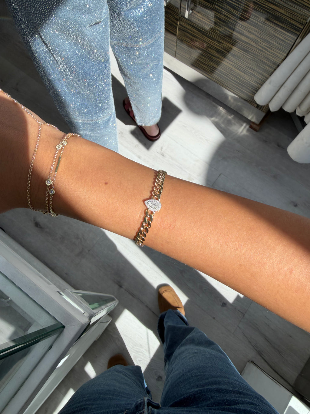 Pear Chain Bracelet