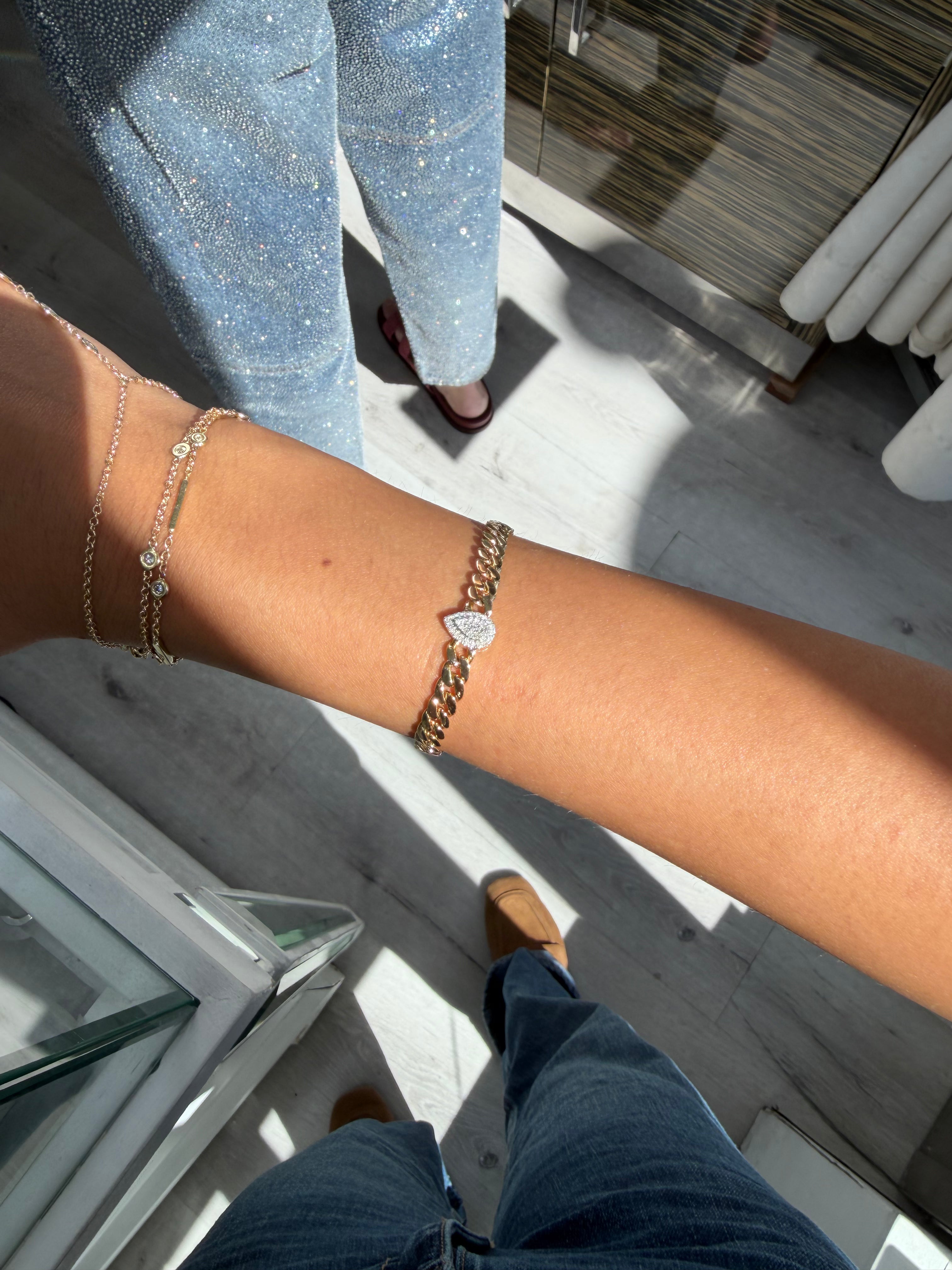 Pear Chain Bracelet