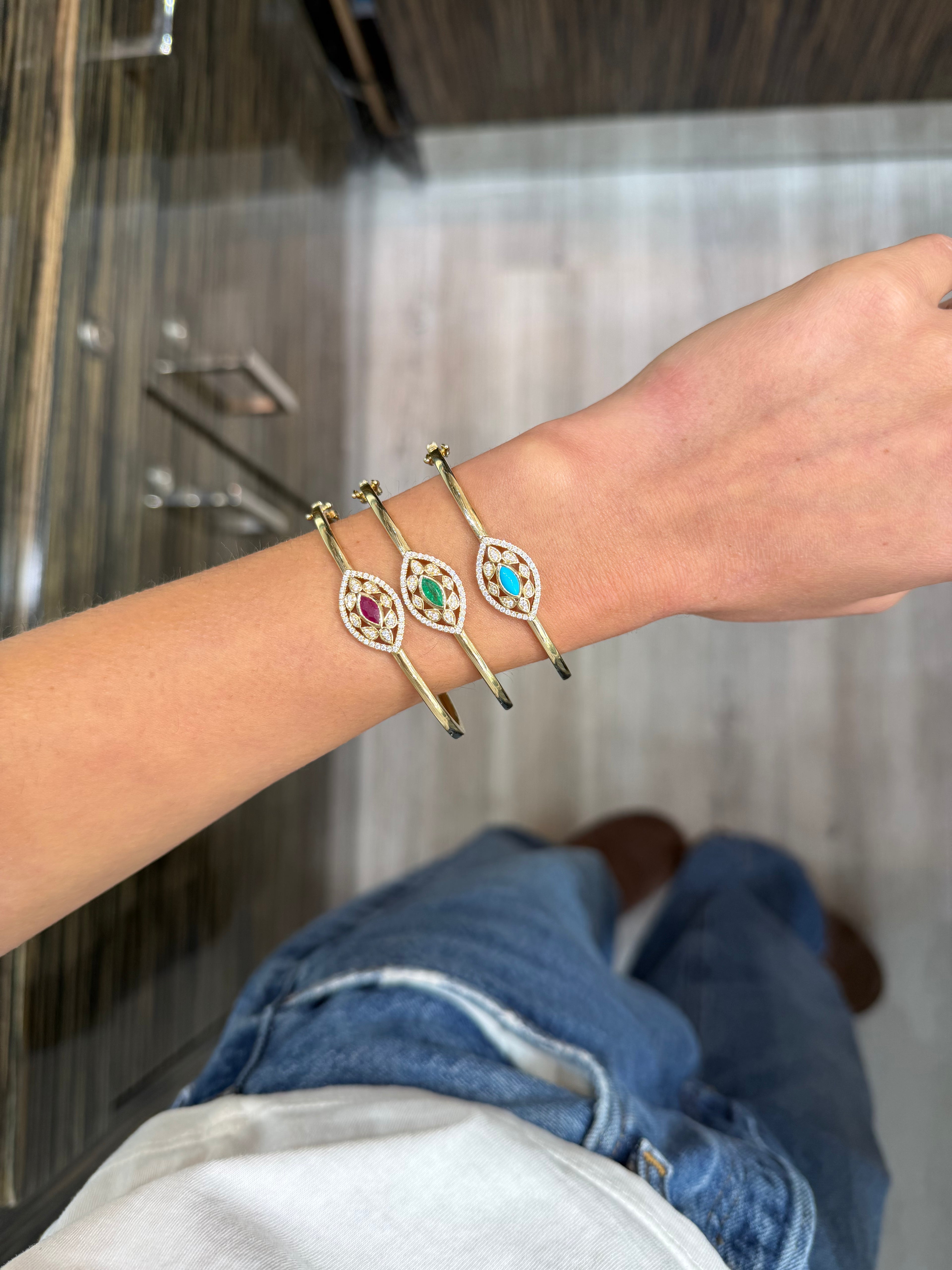 Emerald Velma Bangle