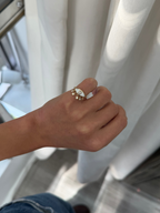 Eye Dangle Pinky Ring