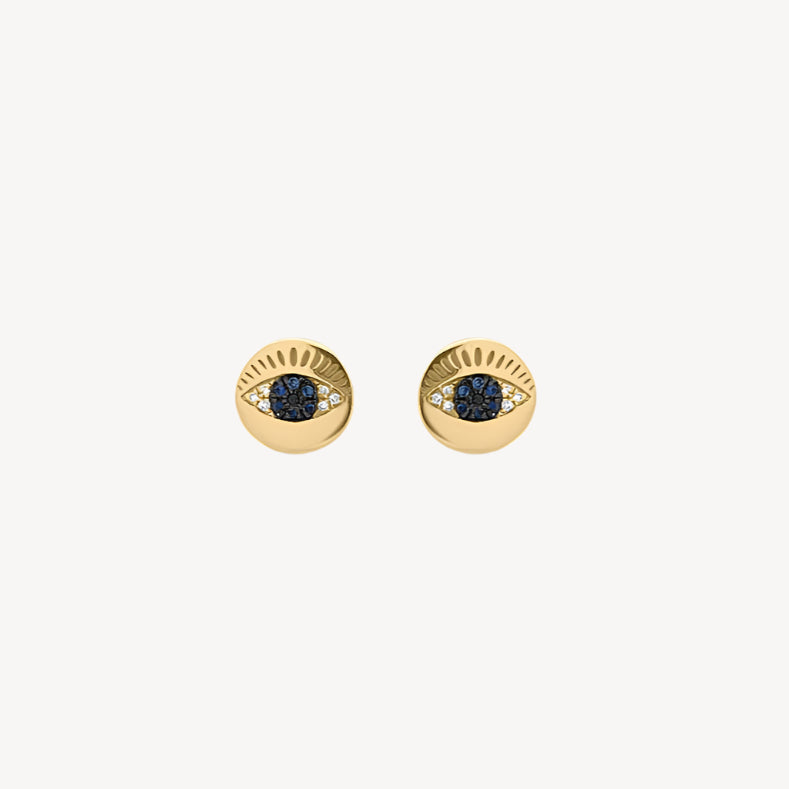 Sapphire Iris Studs