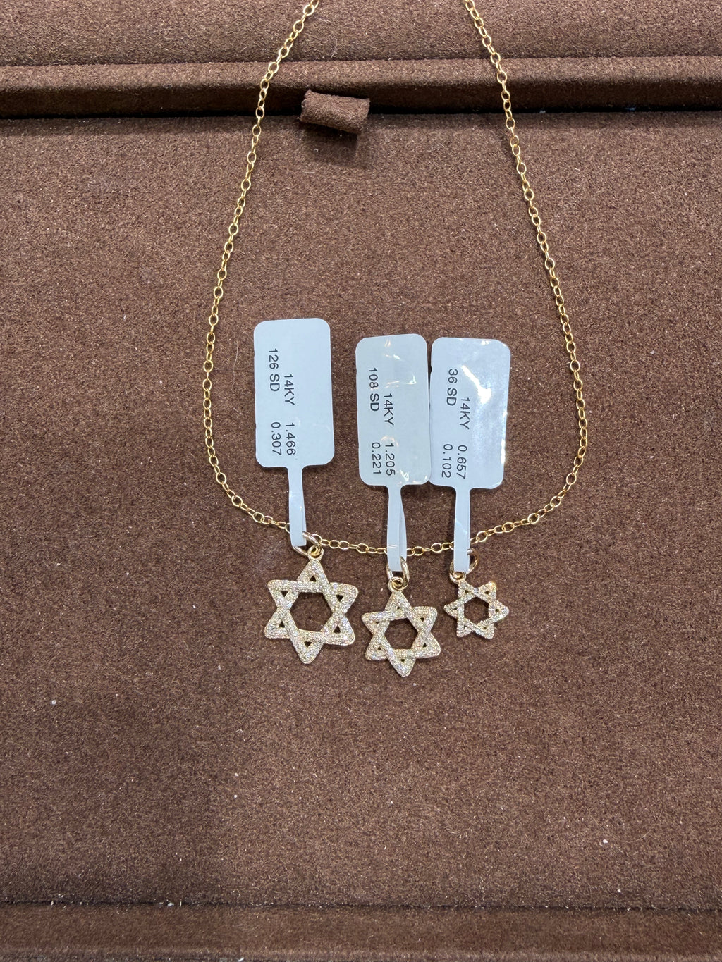 Pave Star of David Pendant - Large