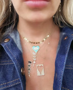 Labradorite Aurora Cascade Necklace