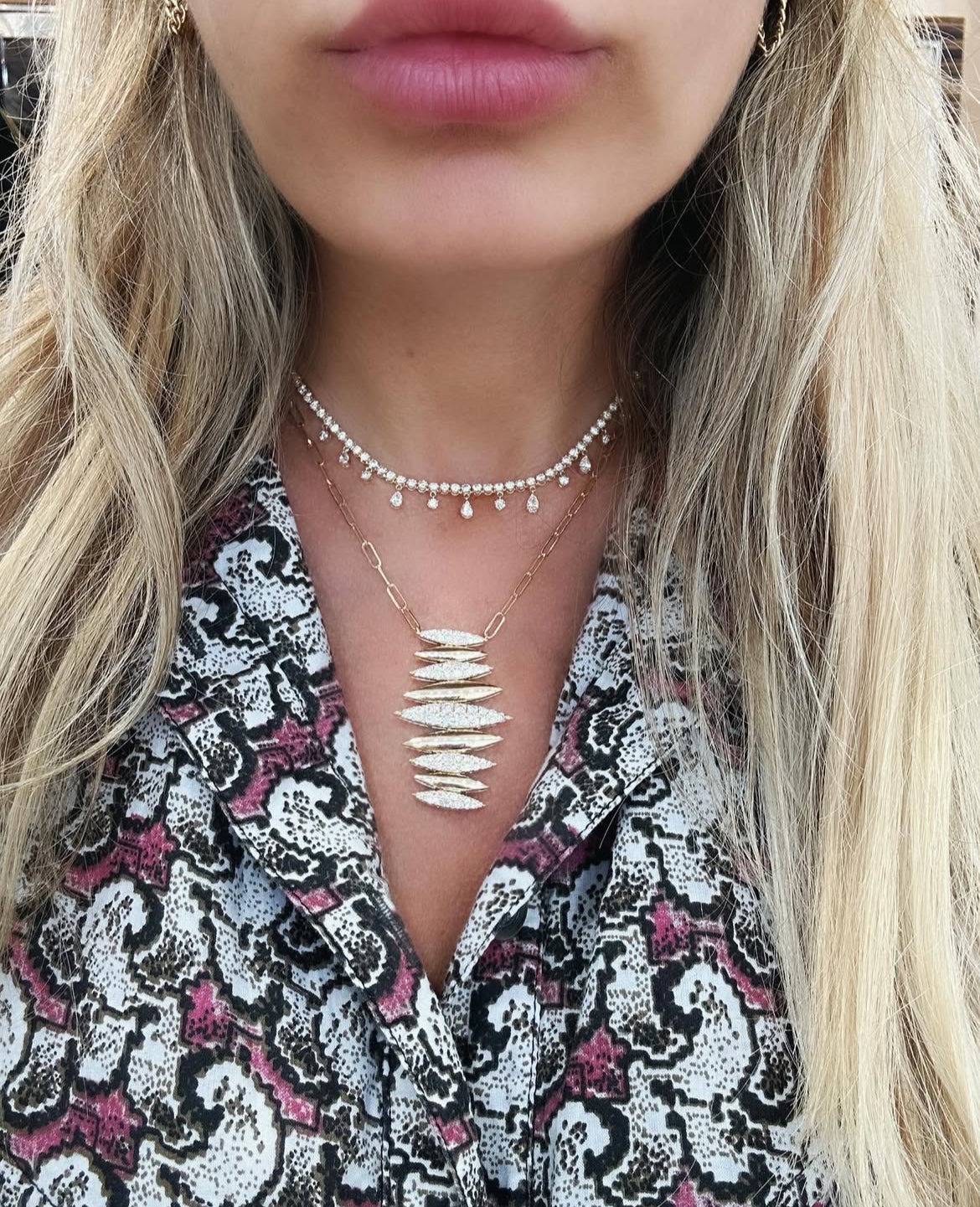 Vertical Capri Necklace