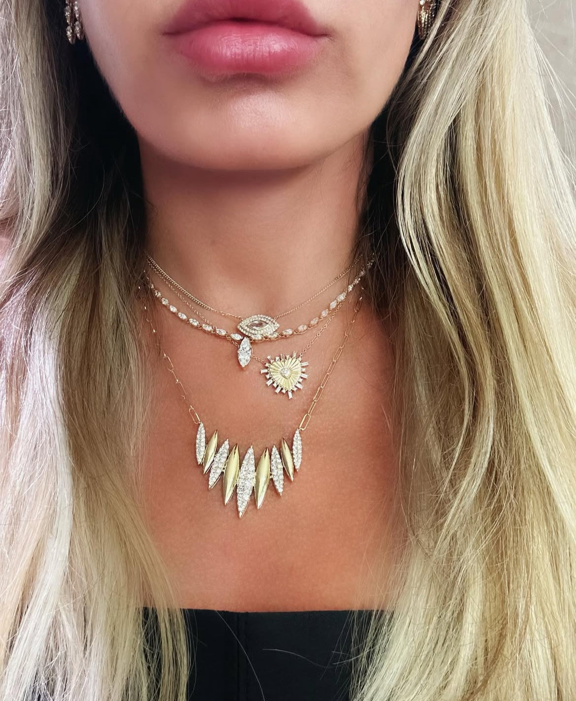 Horizontal Capri Necklace