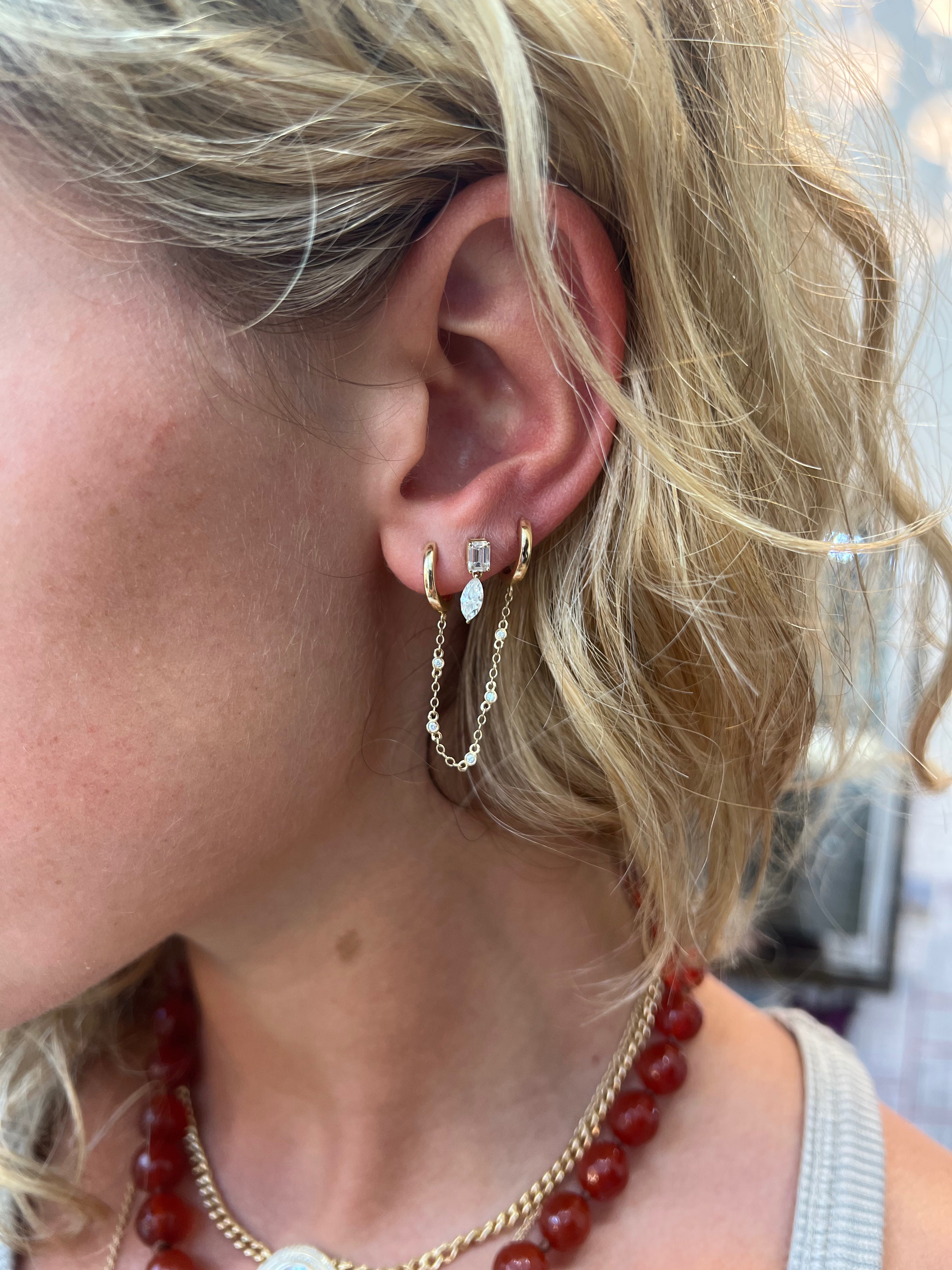 Double Hoop Single Earring