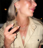 Bezel Marquise Earrings