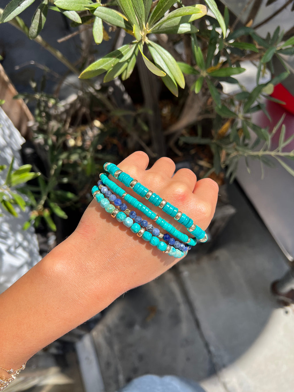 Men's Obsidian Beaded Bracelet