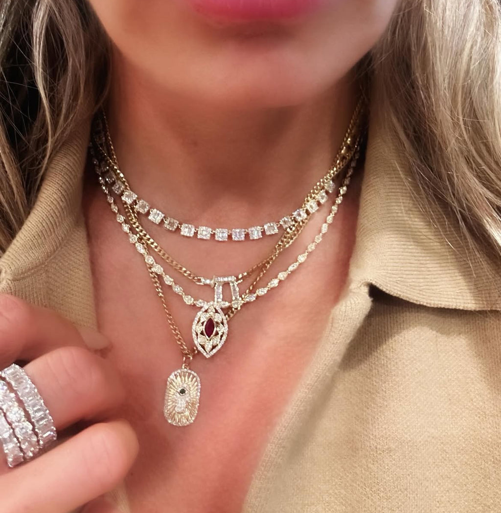 Elle Necklace in Ruby